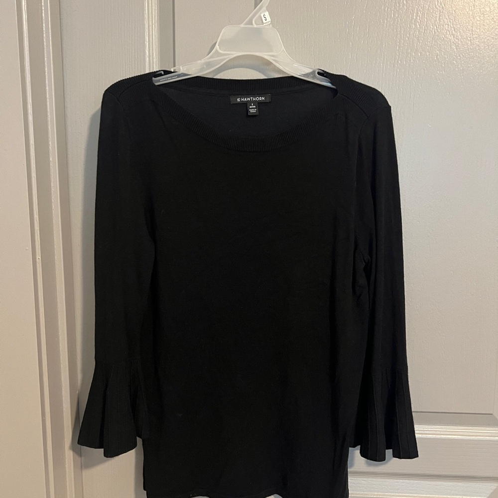 41 Hawthorn Black Long Sleeve Sweater